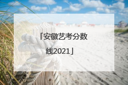 安徽艺考分数线2021